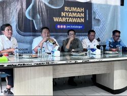 PWI ‘Ngopi’ Bersama Rino Indira,Ini Rencana Strategis Perumda Tirta Pakuan ke Depan