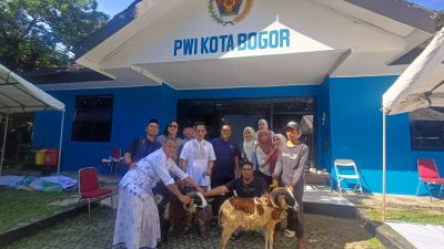 Komunitas Kepalang Misteri Amanahkan 2 Hewan Kurban Ke PWI Kota Bogor